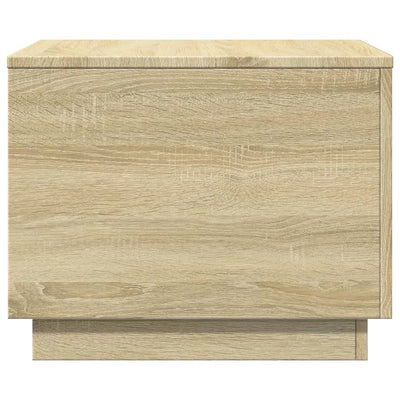 Sohvapöytä LED-valoilla Sonoma-tammi 50x50x40 cm