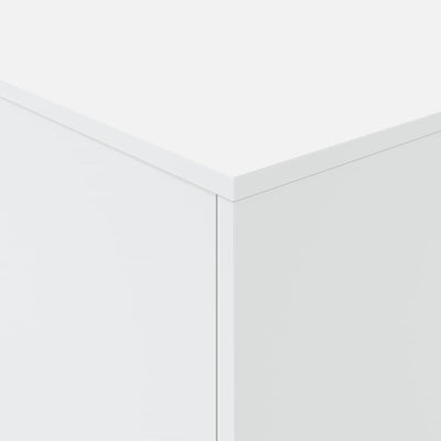 Sohvapöytä LED-valoilla valkoinen 90x50x40 cm