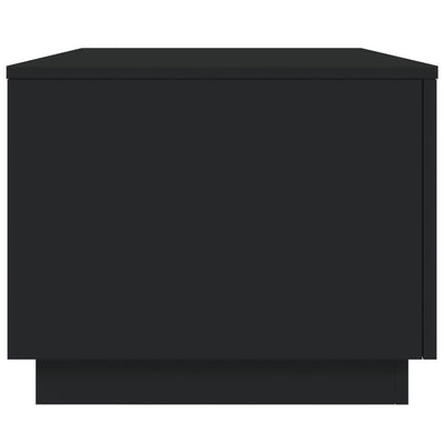 Sohvapöytä LED-valoilla musta 90x50x40 cm
