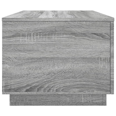 Sohvapöytä LED-valoilla harmaa Sonoma 90x50x40 cm