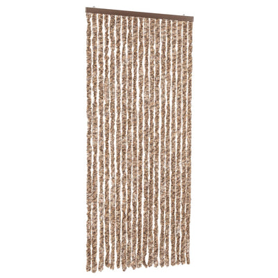 Beige ja tummanruskea hyönteisverho Septilici 56x185cm (chenille)