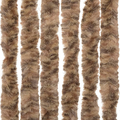 Beige ja tummanruskea hyönteisverho Septilici 56x185cm (chenille)