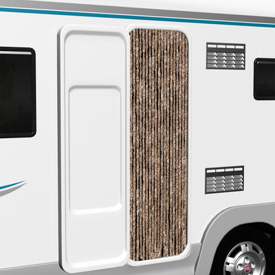 Beige ja tummanruskea hyönteisverho Septilici 56x185cm (chenille)