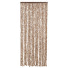 Hyönteisverho beige ja tummanruskea 56x200 cm chenille