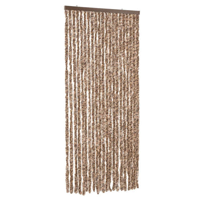Beige ja tummanruskea hyönteisverho Septilici 90x200cm (chenille)