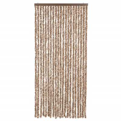 Beige ja tummanruskea hyönteisverho Septilici 90x200cm (chenille)