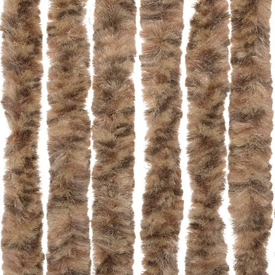 Beige ja tummanruskea hyönteisverho Septilici 90x200cm (chenille)