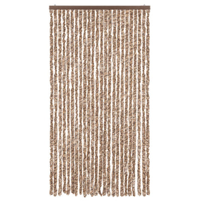 Beige ja tummanruskea hyönteisverho Septilici 100x200cm (chenille)