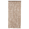 Hyönteisverho beige ja tummanruskea 100x230 cm chenille