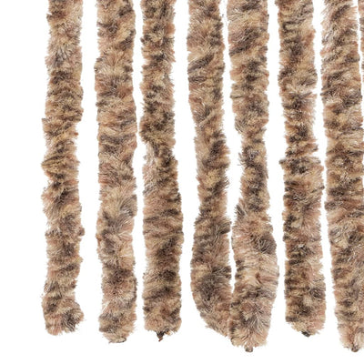 Beige ja tummanruskea hyönteisverho Septilici 100x230cm (chenille)