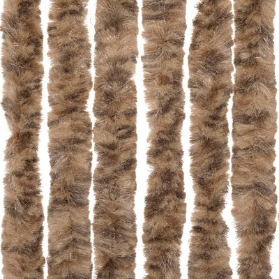 Beige ja tummanruskea hyönteisverho Septilici 100x230cm (chenille)
