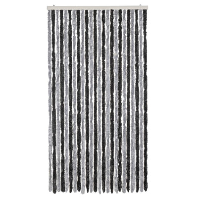 Harmaa ja musta hyönteisverho Septilici 100x200cm (chenille)
