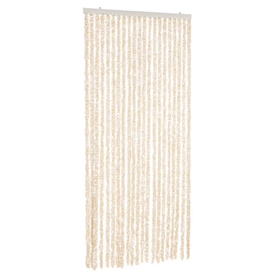 Beige ja valkoinen hyönteisverho Septilici 90x220cm (chenille)