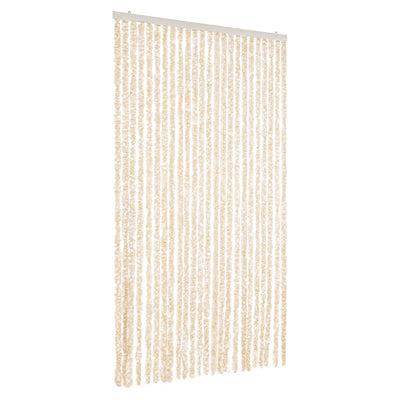 Beige ja valkoinen hyönteisverho Septilici 100x220cm (chenille)