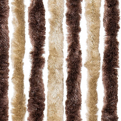 Beige ja vaaleanruskea hyönteisverho Septilici 100x230cm (chenille)