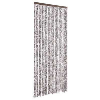 Ruskea ja beige hyönteisverho Septilici 100x230cm (chenille)