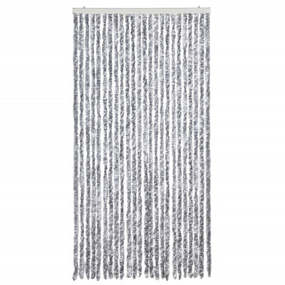 Valkoinen ja harmaa hyönteisverho Septilici 100x230cm (chenille)