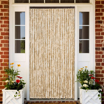 Beige hyönteisverho Septilici 100x200cm (chenille)