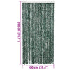 Vihreä ja valkoinen hyönteisverho Septilici 100x200cm (chenille)