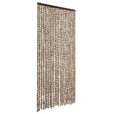 Beige ja ruskea hyönteisverho Septilici 100x200cm (chenille)