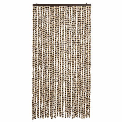 Beige ja ruskea hyönteisverho Septilici 100x200cm (chenille)