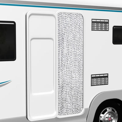 Vaalean- ja tummanharmaa hyönteisverho Septilici 56x200cm (chenille)