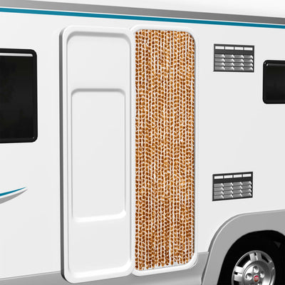 Okra ja valkoinen hyönteisverho Septilici 56x200cm (chenille)