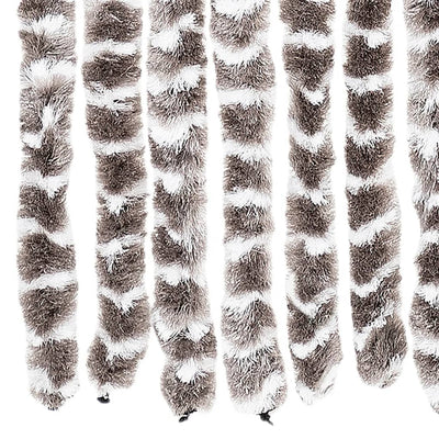 Taupe ja valkoinen hyönteisverho Septilici 100x230cm (chenille)