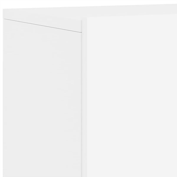 6-osainen TV-seinäyksikkösarja valkoinen tekninen puu