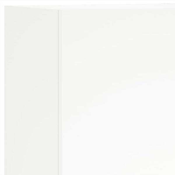 5-osainen TV-seinäyksikkösarja valkoinen tekninen puu