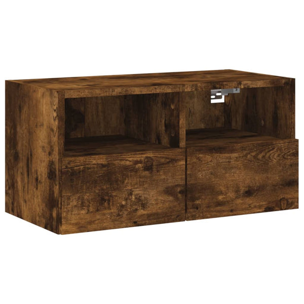 TV-seinäyksikkösarja 5-osainen savutammi tekninen puu