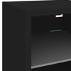 7-osainen LED TV-kaappisarja musta tekninen puu