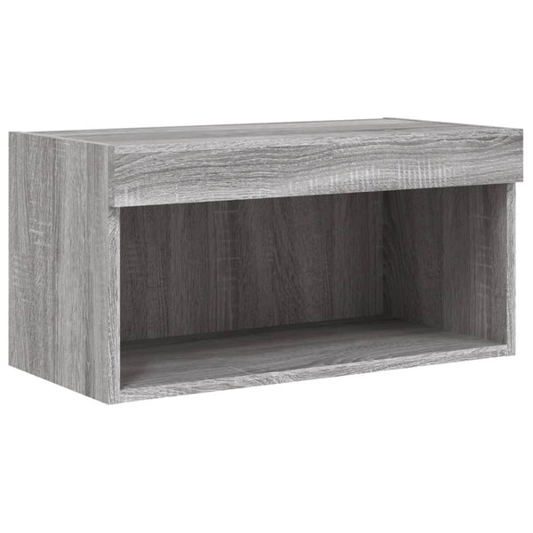 6-osainen LED TV-kaappisarja harmaa Sonoma tekninen puu