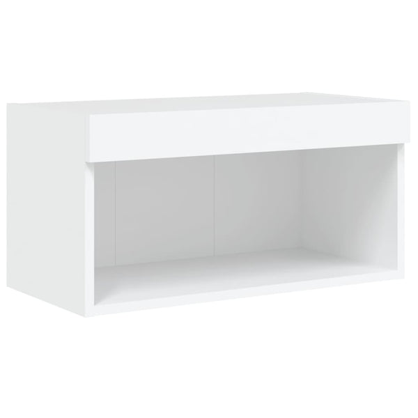 6-osainen LED TV-kaappisarja valkoinen tekninen puu