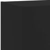 4-osainen LED TV-kaappisarja musta tekninen puu