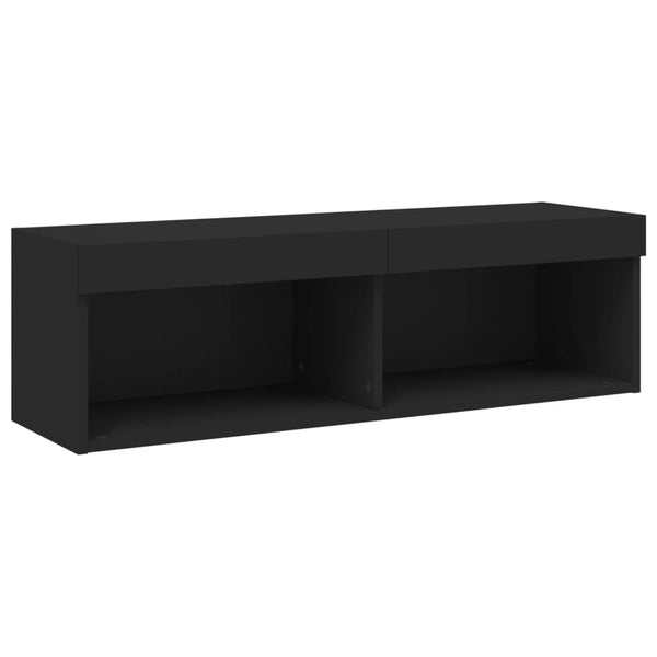 5-osainen LED TV-kaappisarja musta tekninen puu