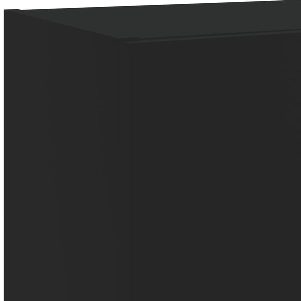 5-osainen LED TV-kaappisarja musta tekninen puu