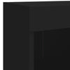 5-osainen LED TV-kaappisarja musta tekninen puu