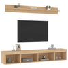 LED TV-kaappisarja 5-osainen Sonoma-tammi teknisestä puusta