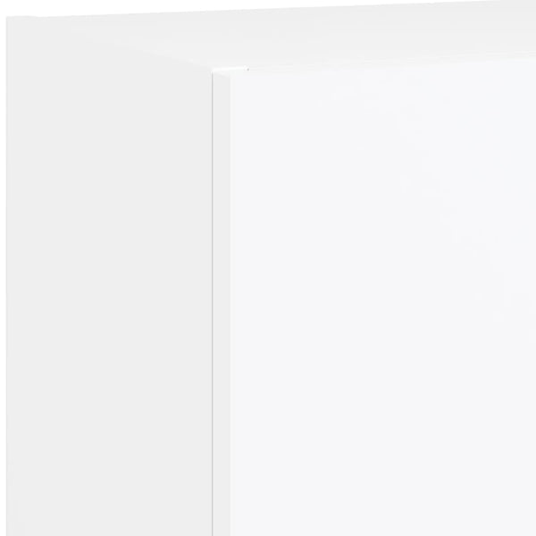 Valkoinen LED TV-kaappisarja 5-osainen teknisestä puusta