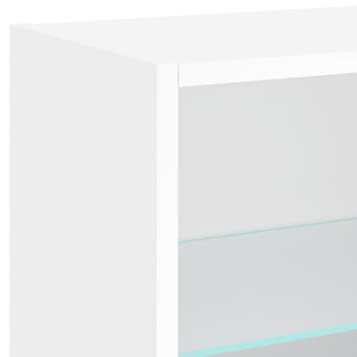 5-osainen LED TV-kaappisarja valkoinen tekninen puu