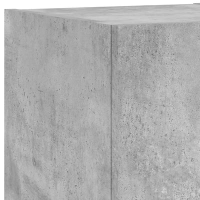6-osainen LED TV-kaappisarja betoninharmaa tekninen puu