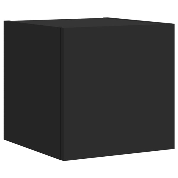 4-osainen LED TV-kaappisarja musta tekninen puu