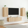 4-osainen LED TV-kaappisarja Sonoma-tammi tekninen puu