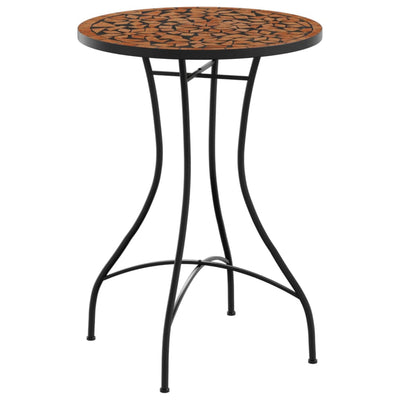 Mosaiikkibistropöytä terrakotta Ø50x70 cm keramiikka