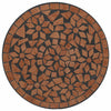 Mosaiikkibistropöytä terrakotta Ø50x70 cm keramiikka
