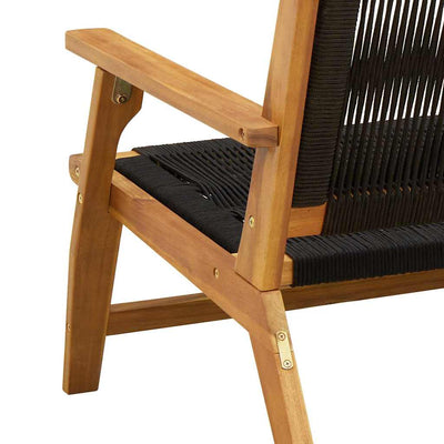 Musta puutarhakalusteet Zhilan 78x122x73cm (akaasiapuu)