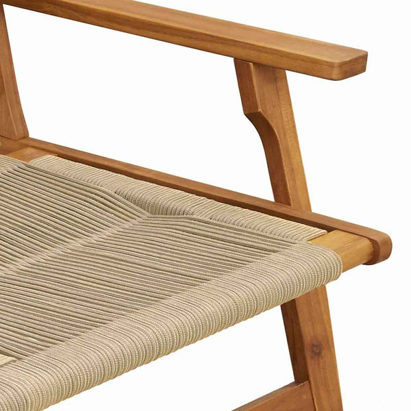 Puutarhakalusteet 2 pcs Beige 67 x 76 x 73 cm Tiheä akasiapuu