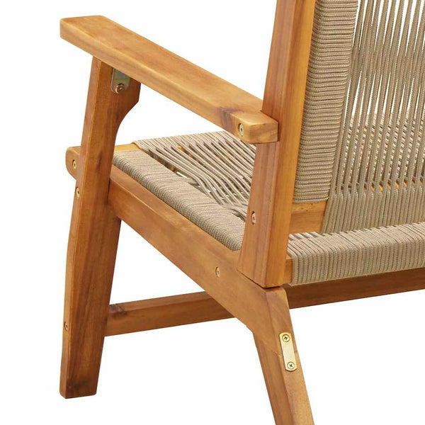 Puutarhakalusteet 2 pcs Beige 67 x 76 x 73 cm Tiheä akasiapuu