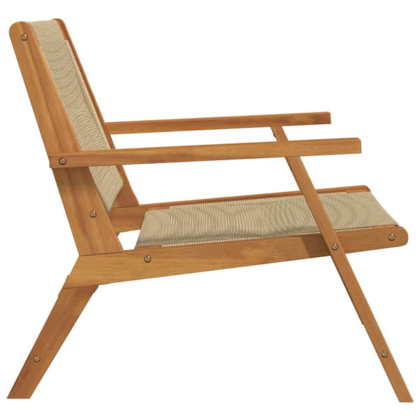 Puutarhakalusteet 2 pcs Beige 67 x 76 x 73 cm Tiheä akasiapuu